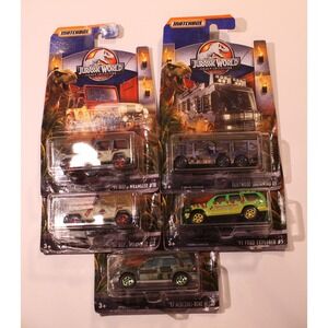 Matchbox  2017 Jurassic World Legacy Collection 1/64 lot of 5 (K)